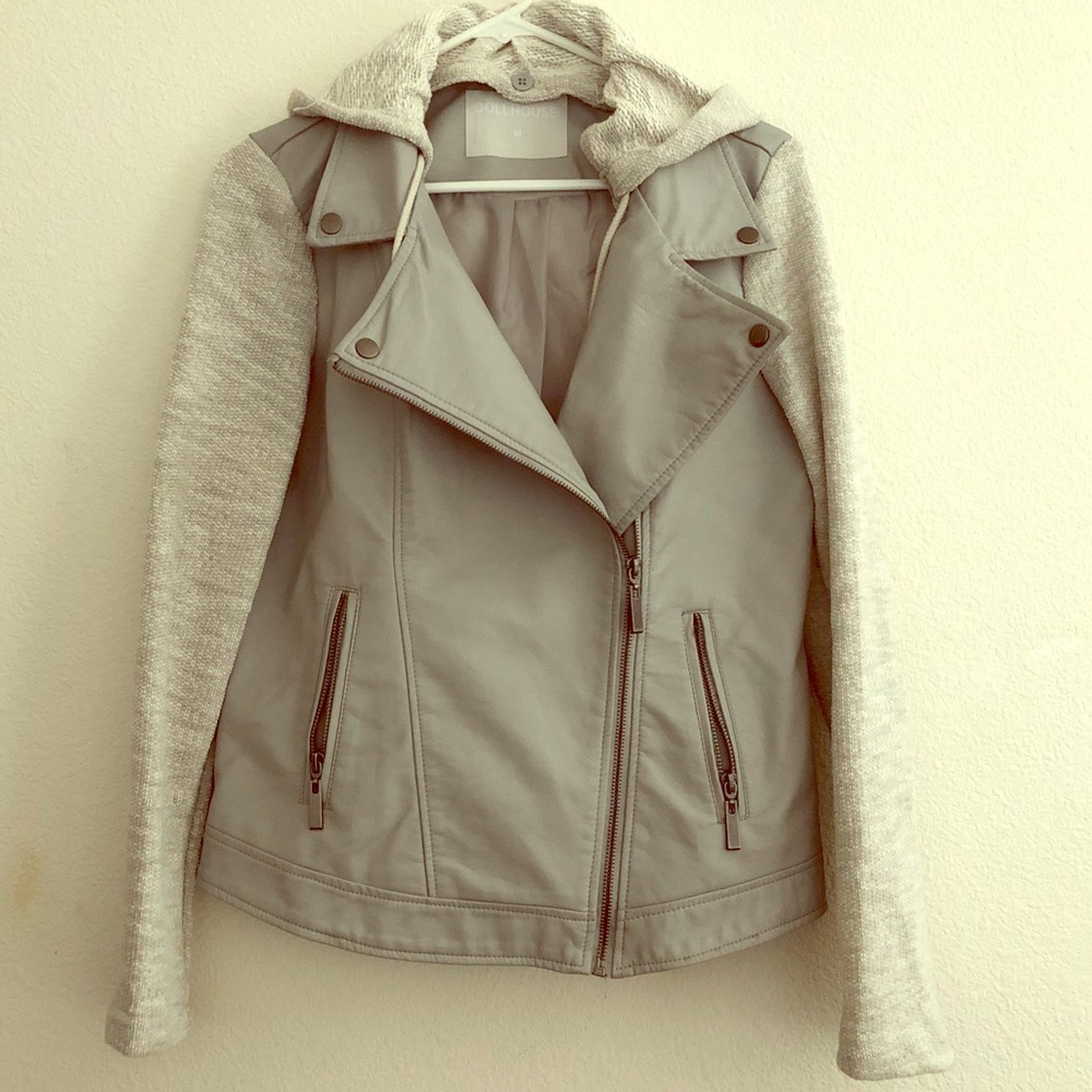 Super Soft Chic White Leather Jacket
